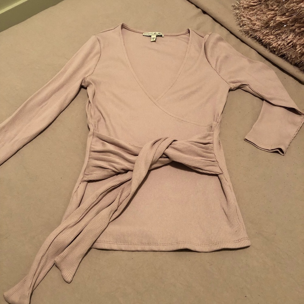 Blush colored blouse